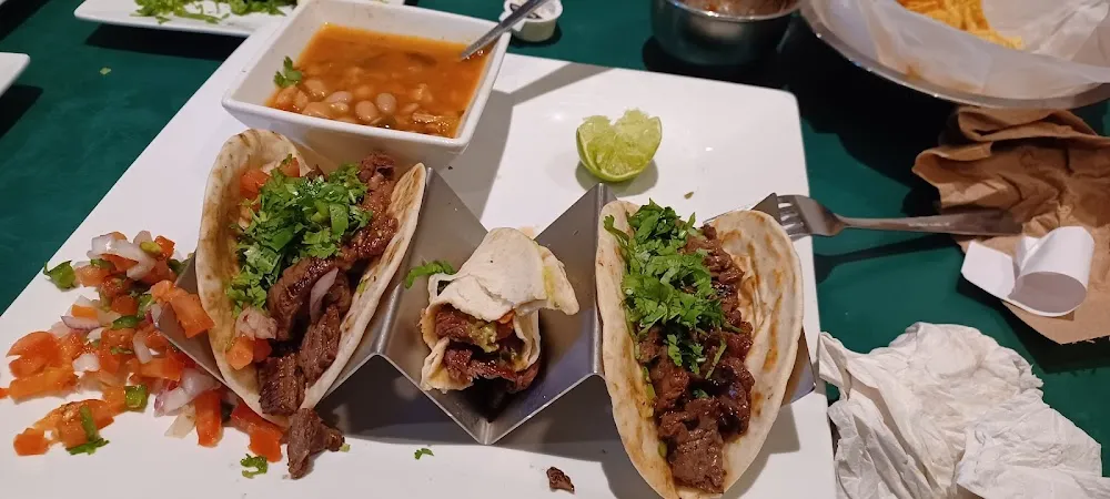 Tacos Al Carbón with Borracho Beans